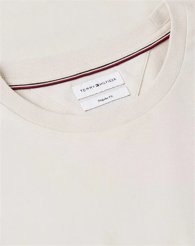Tommy Hilfiger - Embroidery Crew Neck T-Shirt - Newsprint